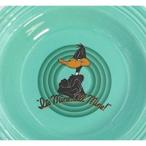 Daffy Duck Looney Tunes Fiesta Ware Bowl  “It's Mine all Mine” Warner Bros. 1994